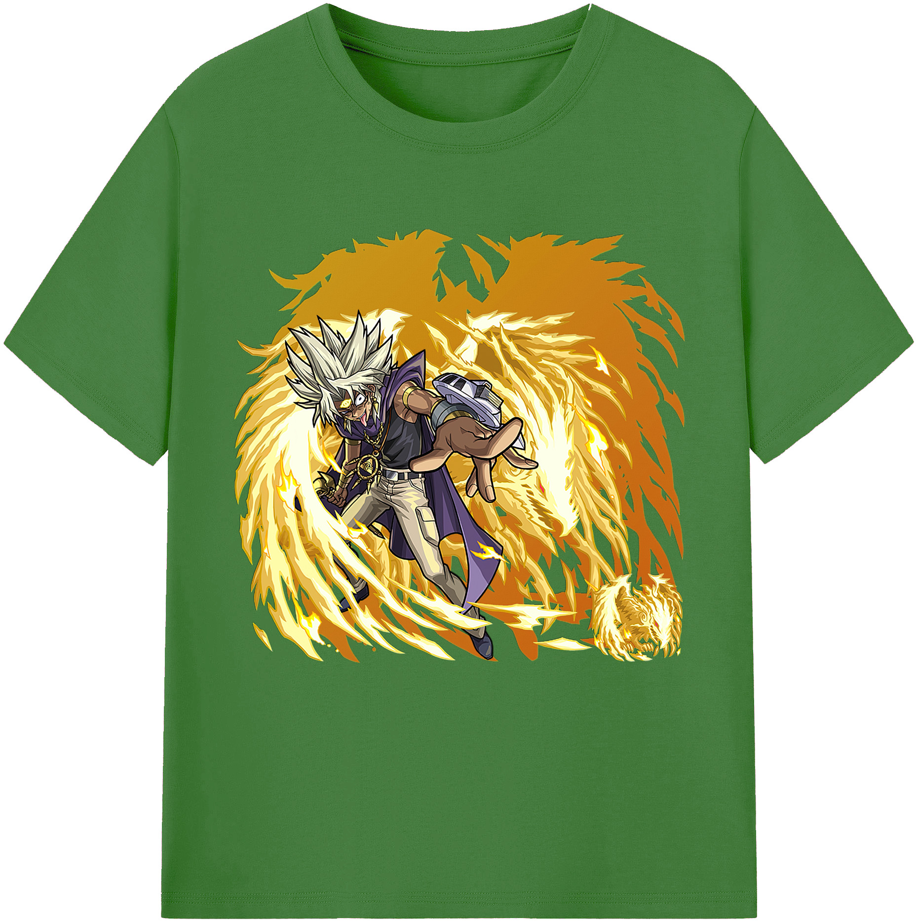 （画像用） 遊☆戯☆王 Yu-Gi-Oh! レディースカジュアルプリントTシャツ（綿100％）